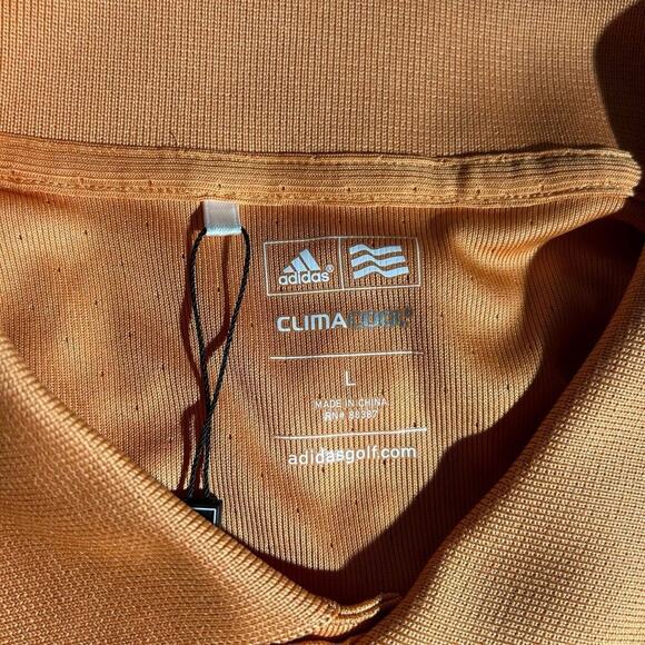 Adidas Orange Golf Polo Climacool Men’s Large NWT - Picture 6 of 7